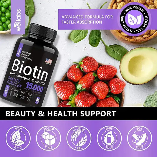 Biotin Capsules for Hair and Nail Health
